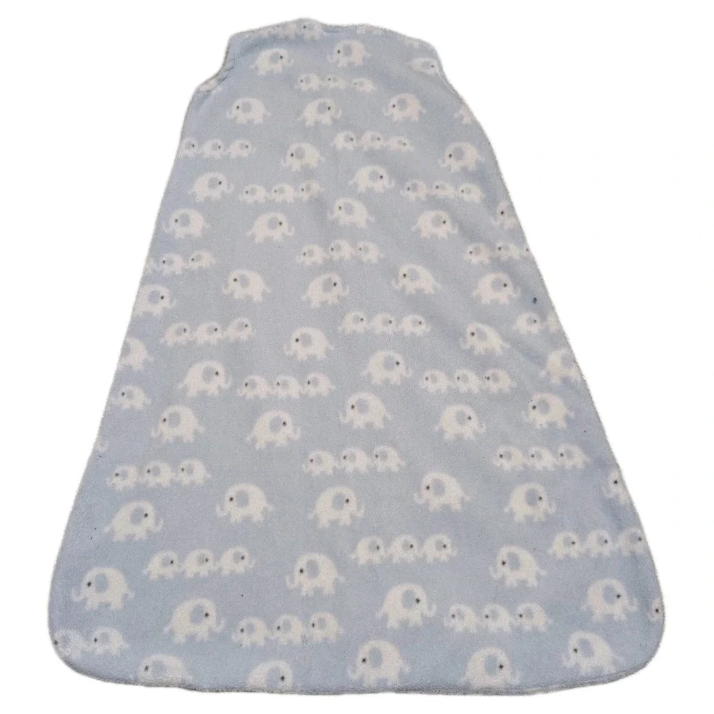 HALO FLEECE SLEEPSACK WEARABLE BLANKET BIRTH - 6 MONTHS 10-18lbs‎ ELEPHANTS BLUE